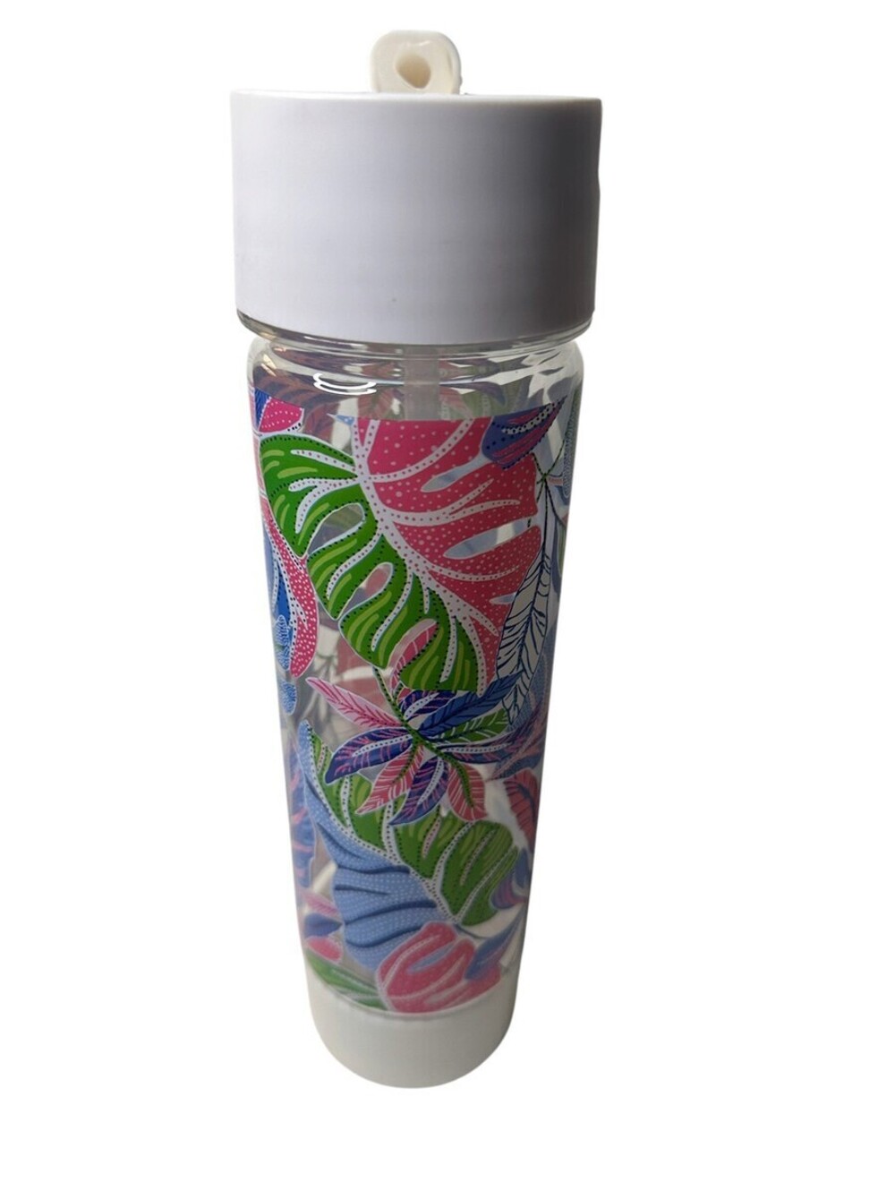 Lilly Pulitzer Tropical Print Water Bottle with Straw